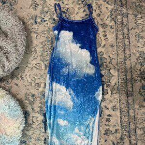 Shein Crushed Velvet Cloud Dress
